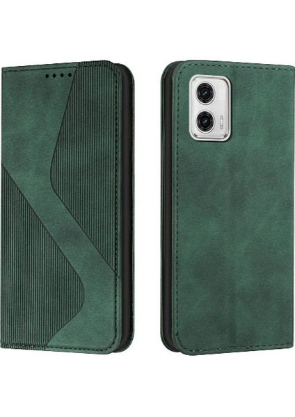 Motorola Moto G73 Kart Yuvaları Tutucu Cüzdan Kickstand Manyetik Pu (Yurt Dışından)
