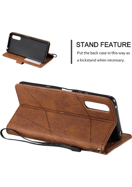 Sony Xperia 1V 2023 Için Manyetik Kart Tutucu Kickstand Pu Deri Kılıf (Yurt Dışından)
