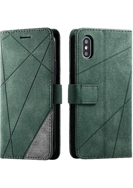 IPhone X/xs Darbeye Dayanıklı Manyetik Cüzdan Çevirme Folyo Kart Tutucu Pu (Yurt Dışından)