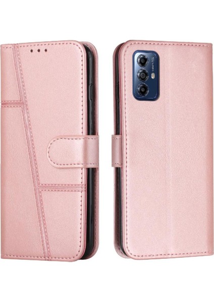 Motorola Moto G Oynamak Için Kılıf 4g 2024 Darbeye Kapak Çevirin Kart Tam Pu (Yurt Dışından)