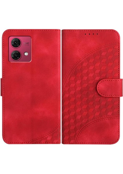 Motorola Moto G84 5g Darbeye Deri Kılıf Manyetik Kart Tutucu (Yurt Dışından)