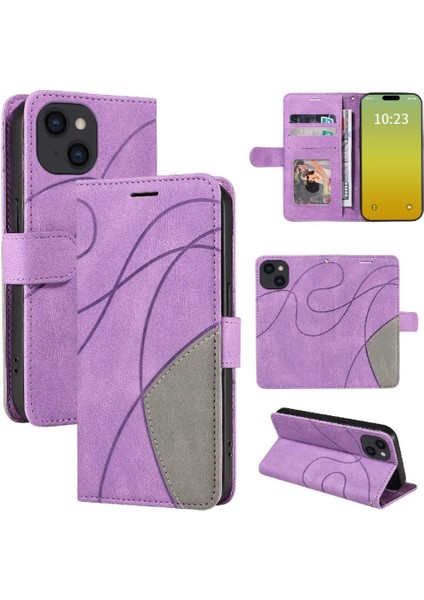 Kart Yuvası Standı ile IPhone 15 Pu Deri Flip Folio Kılıf (Yurt Dışından)