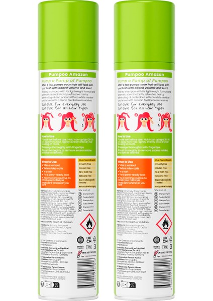 Kuru Şampuan - Amazon 200 ml x 2 Adet