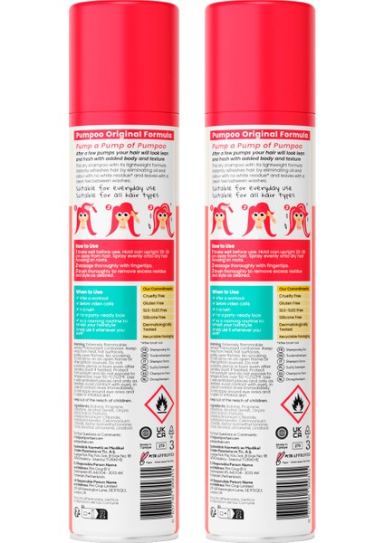 Orijinal Kuru Şampuan - Original Dry Shampoo X2 Adet