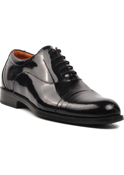 Premium 03259 Siyah Rugan Deri Erkek Klasik Ayakkabı modelleri