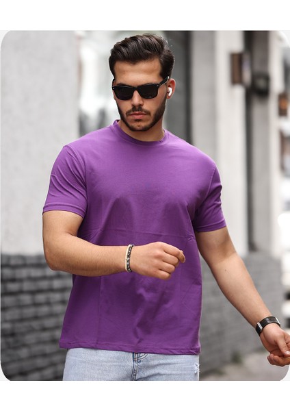 Mens Style Pamuklu Sıfır Yaka T-Shirt