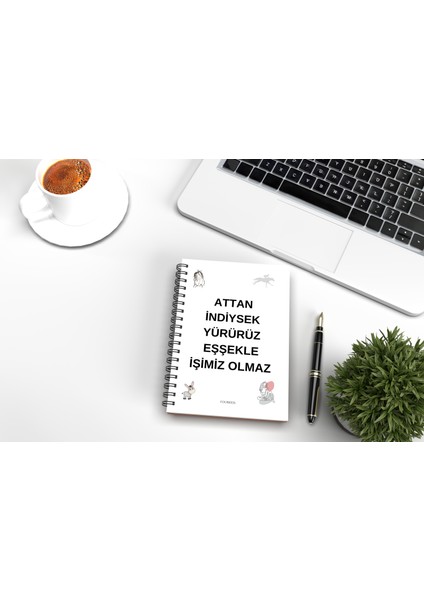 Konuşan Defter 14 x 20 cm Çizgili 32 Yaprak 64 Sayfa Notebook Günlük Anı Defteri