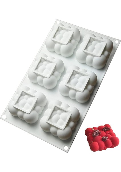 Silikon 6lı Bubble , Bulut Şekilli Çikolata , Sabun , Mum , Kek Kalıbı ,pasta Kalıbı fiyatları