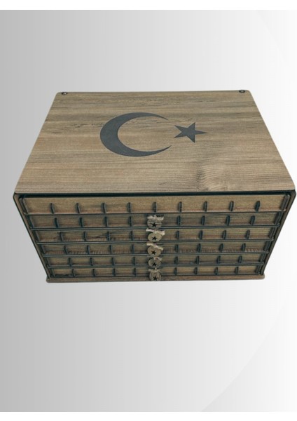 Kişiye Özel Ahşap Tesbih Koleksiyon Kutusu Hediyelik Özel Isim Yazılı Tespih Kutusu 60 Tesbihlik