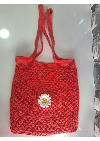 Örgü Motif Kadın Omuz Çantası