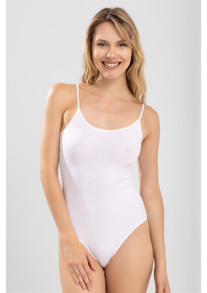 Kadın Kancalı Body Zıbın ''kancalı'' %92 Cotton Pamuk %8 Elastane Iç Giyim