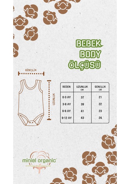 Unisex Özel Tasarım Organik Pamuklu King Ayıcık Baskılı 3-6-9-12 Ay Bebek Body Ekru Badi Zıbın