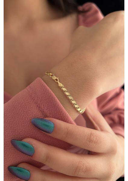 14 Ayar Altın Pullu Bileklik 3,50 mm fiyatları