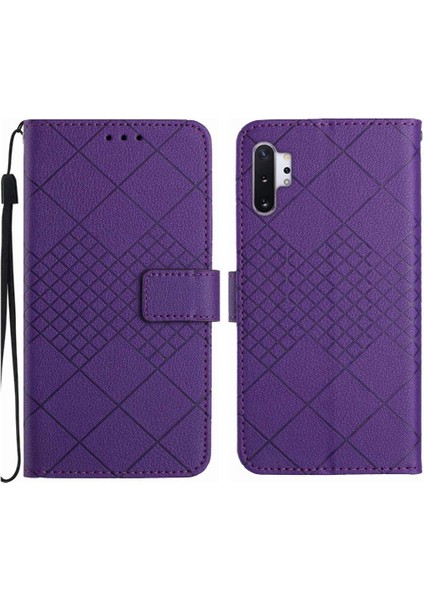 Samsung Galaxy Not 10 Artı Elmas Kabartmalı Manyetik Kapak Için Flip Case (Yurt Dışından)