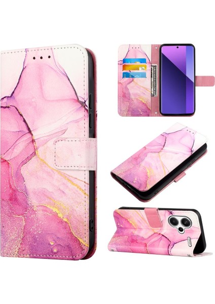 Xiaomi Redmi Not 13 Pro Artı 5g Cüzdan Kickstand Mermer Desen (Yurt Dışından)