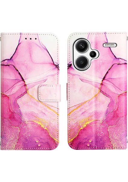 Xiaomi Redmi Not 13 Pro Artı 5g Cüzdan Kickstand Mermer Desen (Yurt Dışından)