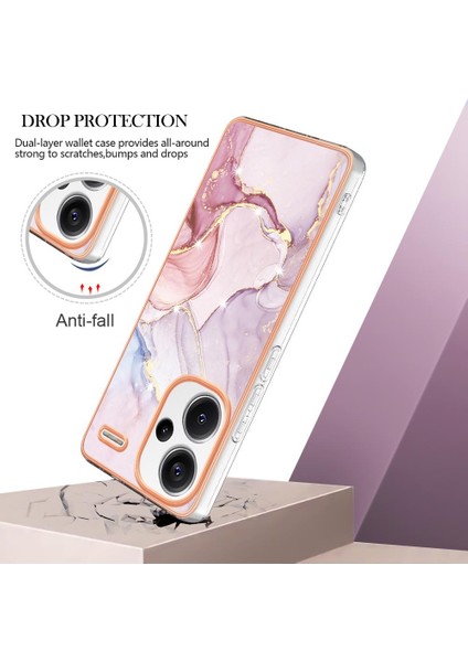 Xiaomi Redmi Için Not 13 Pro Artı 5g Yumuşak Tampon Mermer Desen Ince (Yurt Dışından)