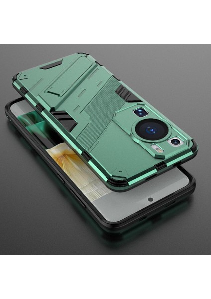 Huawei P60 Kickstand Sağlam Askeri Koruyucu Kapak Için Kılıf (Yurt Dışından) fiyatları