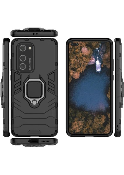 Huawei P40 Pro 360 &deg; Dönen Halka Askeri Damla Koruma Kapağı (Yurt Dışından) fiyatları