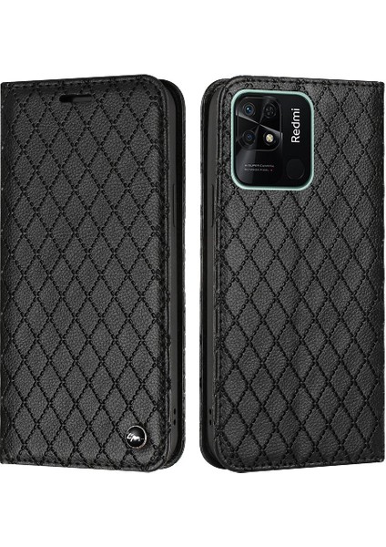 Xiaomi Redmi 10C Cüzdan Manyetik Kabuk Kart Yuvaları Tutucu Iş Için Kılıf (Yurt Dışından)