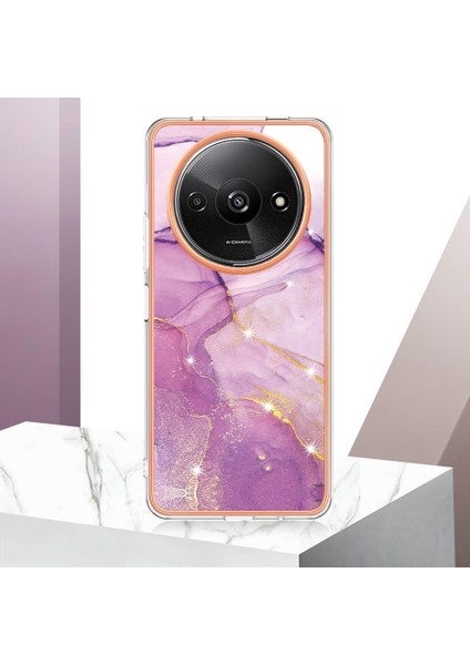 Xiaomi Redmi A3 Mermer Desen Yumuşak Tampon Koruma Için Kılıf Ince Tpu (Yurt Dışından) modelleri