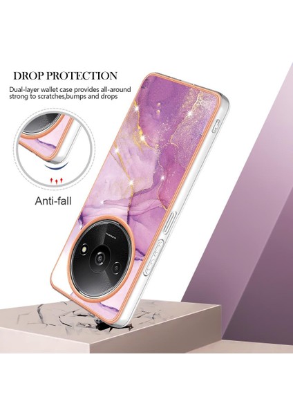 Xiaomi Redmi A3 Mermer Desen Yumuşak Tampon Koruma Için Kılıf Ince Tpu (Yurt Dışından) fırsatları