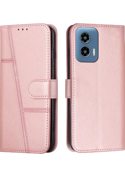 Motorola Moto G 5g 2024 Kart Ekleme Için Kılıf Yan Toka Tam Flip (Yurt Dışından)