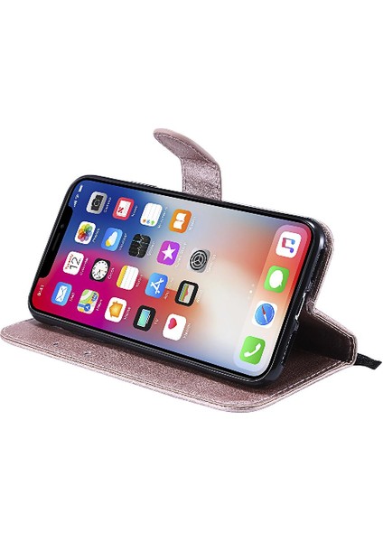 Kart Yuvası Klasik Düz Renk Iş Çantası ile iphone X/xs Için Flip Case (Yurt Dışından)