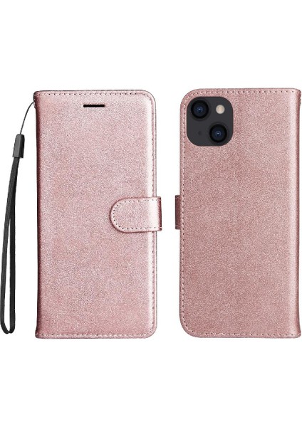 Kart Yuvası ile iphone 14 Için Flip Case Artı Yüksek Kaliteli Deri Klasik (Yurt Dışından)