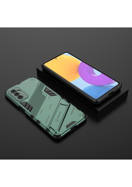 Samsung Galaxy M52 5g Sağlam Askeri Kickstand Koruyucu Kapak (Yurt Dışından)