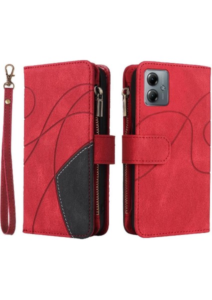 Motorola Moto G14 4g Dokuz Kart Yuvaları Kickstand Koruyucu Fermuar (Yurt Dışından)
