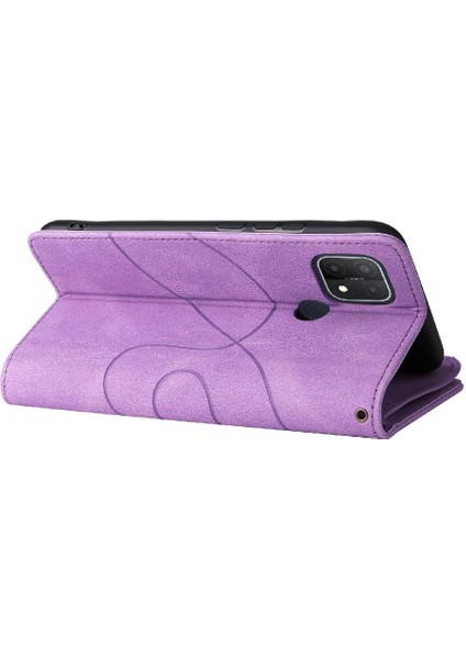 Oppo A15 Için Kılıf/kart Yuvası Standı ile A15S Fermuar Cüzdan Tarzı Dokuz (Yurt Dışından) indirimleri