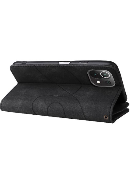 Xiaomi 11 Lite Fermuar Cüzdan Tarzı Iki Renkli Dikiş Kickstand (Yurt Dışından) indirimleri