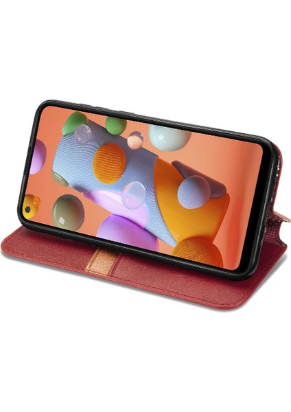 Samsung Galaxy A11 Için Kılıf Kapak Kapak Cüzdan Fonksiyonu Deri Kılıf (Yurt Dışından) modelleri