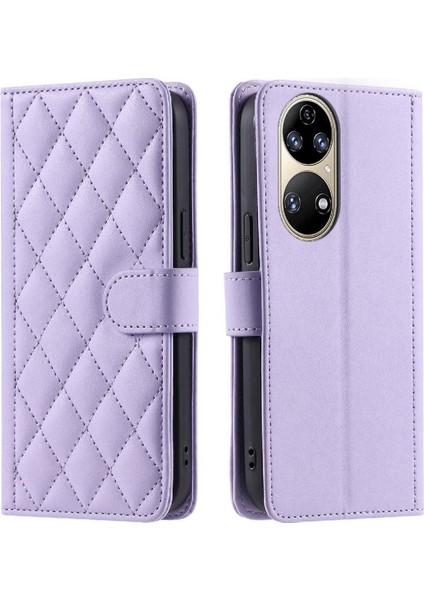 Huawei P50 Pro Kart Yuvaları Için Telefon Kılıfı Tutucu El Kayışı Manyetik Kapak (Yurt Dışından)