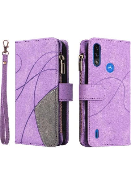 Motorola Moto E7 Güç Kart Yuvası Standı Kickstand Koruyucu (Yurt Dışından)