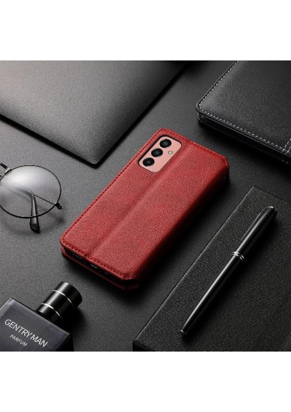 Samsung Galaxy M13 4g Zarif Iş Deri Kılıf Kapak Çevirin (Yurt Dışından) fiyatları