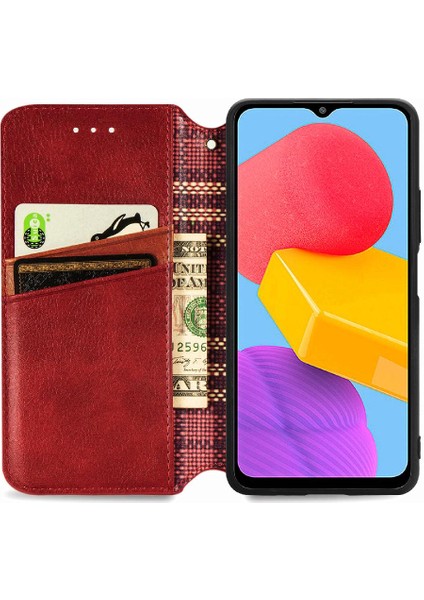 Samsung Galaxy M13 4g Zarif Iş Deri Kılıf Kapak Çevirin (Yurt Dışından) indirimleri
