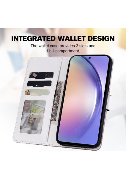 Samsung Galaxy A54 Cüzdan Basit Iş Deri Kılıf Darbeye (Yurt Dışından)
