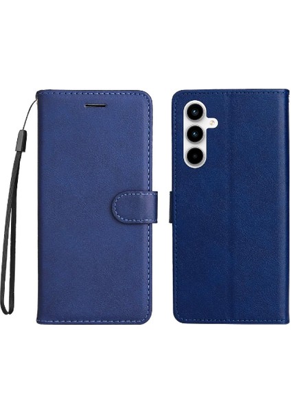 Kart Yuvası ile Samsung Galaxy A35 5g Klasik Düz Renk Için Flip Case (Yurt Dışından)
