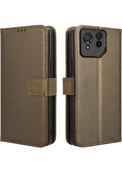 Asus Rog Telefon 8 Kart Tutucu Kapak Manyetik Cüzdan Kickstand Için Kılıf (Yurt Dışından)