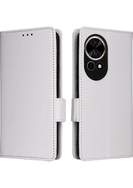 Huawei Nova 12 Için Kılıf Ultra Yan Toka Manyetik Pu Deri Kart Yuvaları (Yurt Dışından)