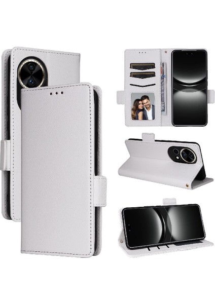 Huawei Nova 12 Için Kılıf Ultra Yan Toka Manyetik Pu Deri Kart Yuvaları (Yurt Dışından) modelleri