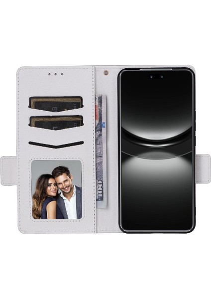 Huawei Nova 12 Için Kılıf Ultra Yan Toka Manyetik Pu Deri Kart Yuvaları (Yurt Dışından) fırsatları