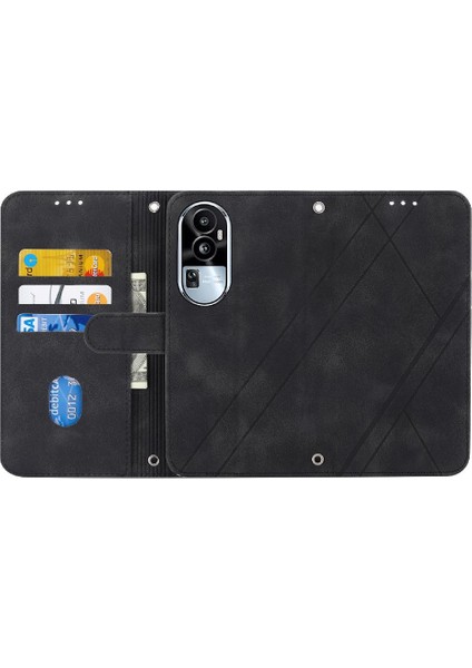 Oppo RENO10 Pro Için Filp Durumda/oppo 10 5g Pu Deri Kapak Bilek Kayışı El (Yurt Dışından) modelleri