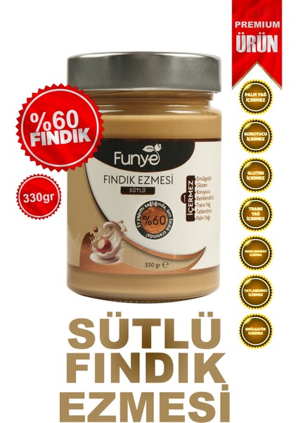 Sütlü Fındık Ezmesi - (330 Gr)