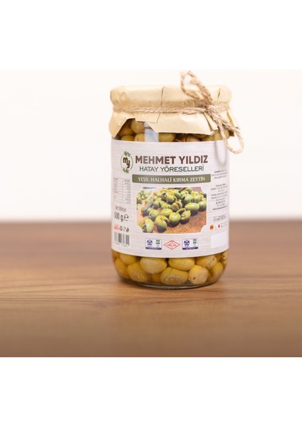 Yeşil Halhali Kırma Zeytin 500GR