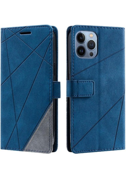 IPhone 13 Için Kılıf Pro Cüzdan Flip Folio Manyetik Pu Deri Kart Tutucu (Yurt Dışından)