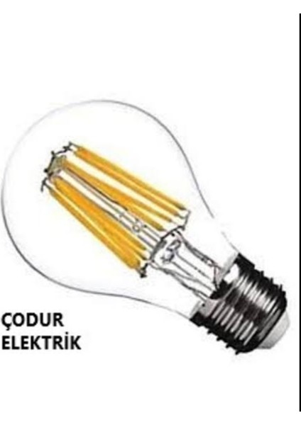 Ledvance 7 Watt E27 Dimlenebilir 2700 Kelvın Sarı Işık A60 806 Lümen E Enerji Flemanlı Şeffaf LED Ampul