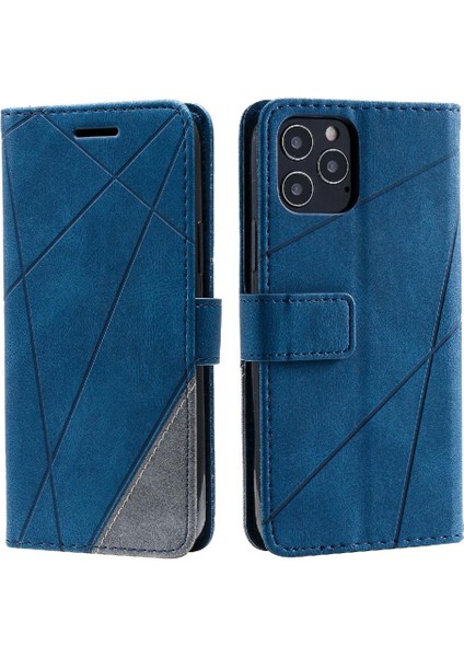 IPhone 12 Için Kılıf Pro Manyetik Cüzdan Flip Folio Kart Tutucu Kickstand Pu (Yurt Dışından)